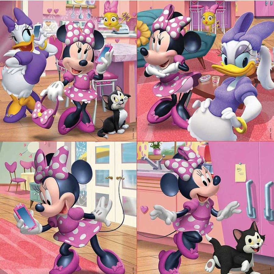 Juguetes Disney Puzzles Infantiles | Minnie Puzzle Progresivo 12-16-20-25 Piezas