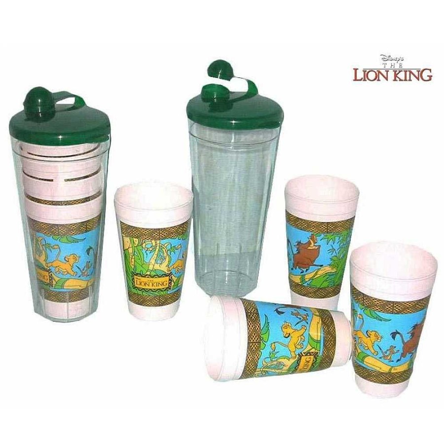 Regalo Disney Menaje | Disney Rey Le N Vaso Gigante Con 4 Vasos