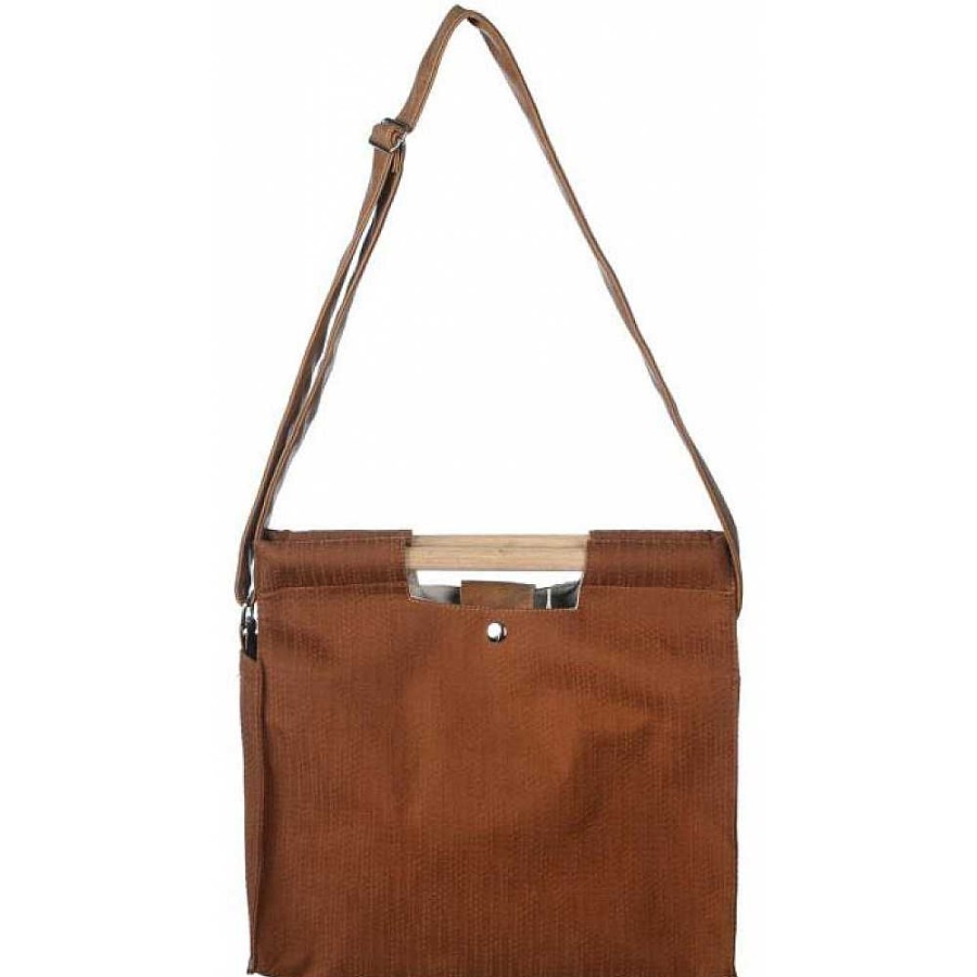 Regalo Genérico Bolsos | Bolso Asa Madera Y Bandolera 37X32 -3Col