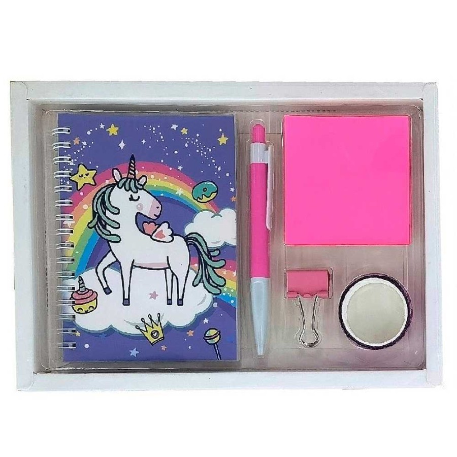 Regalo Genérico Tendencia Unicornios | Unicornio Set Papeler A 5 Piezas - 4 Modelos