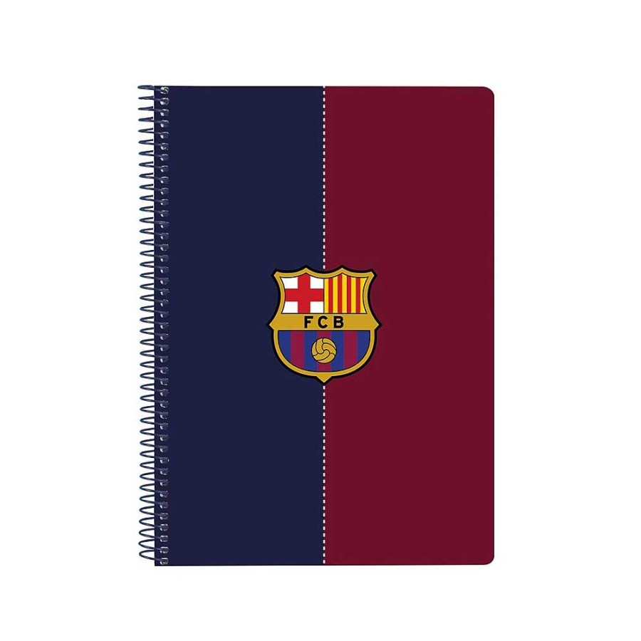 Mochilas Y Complementos FC Barcelona | F.C.Barcelona Bloc Espiral Cuarto 80 Hojas Tapa Dura