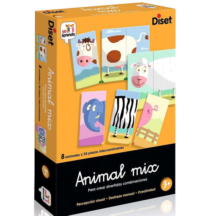 Juguetes Diset Crea Y Pinta | Animal Mix Crear Divertidas Combinaciones Diset + 3 A Os