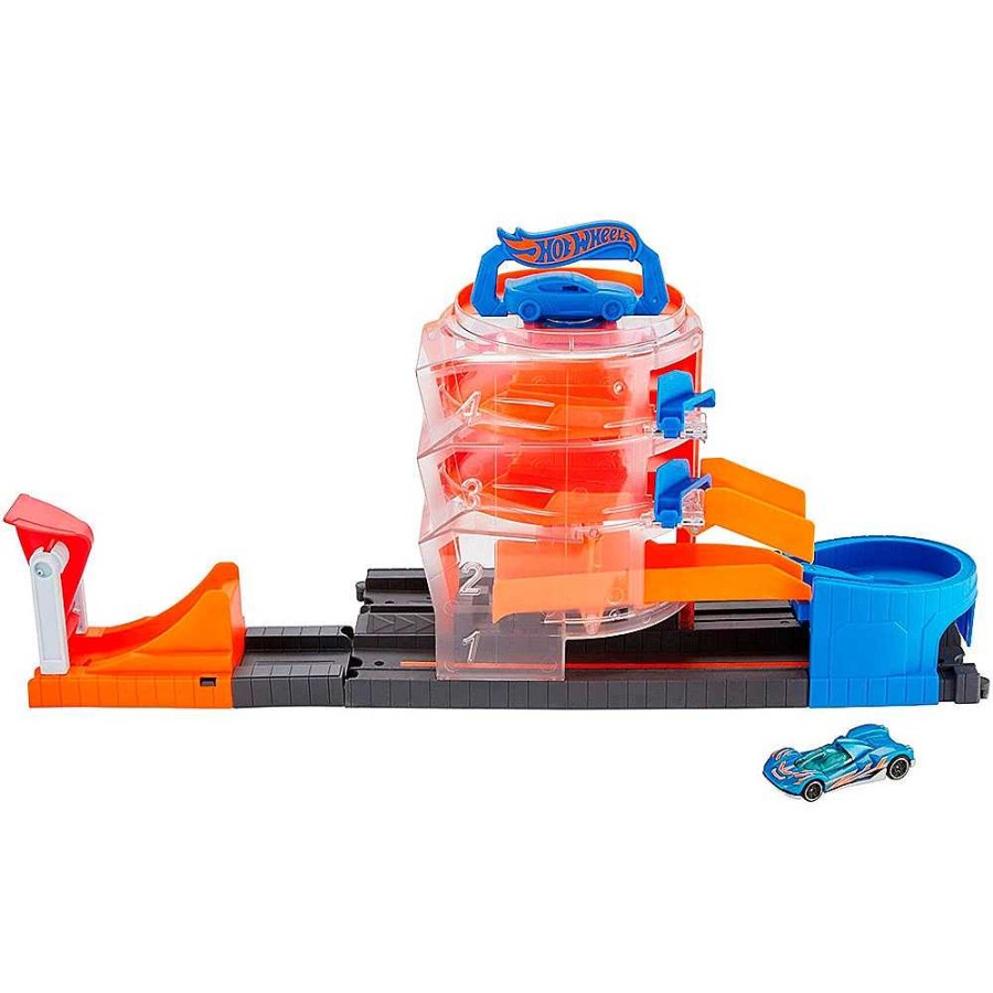 Juguetes Hot Wheels Pistas Y Trenes | Hot Wheels Pista City Spin 35X25