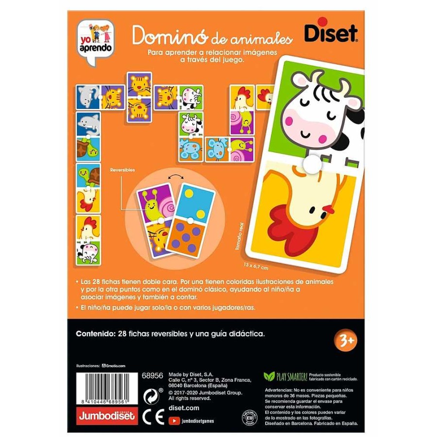 Juguetes Diset Juegos Educativos | Domin Animales Y Puntos Diset + 3 A Os