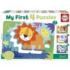 Juguetes Educa Puzzles Preescolar | My First Puzzle Progresivo Selva 4 En 1