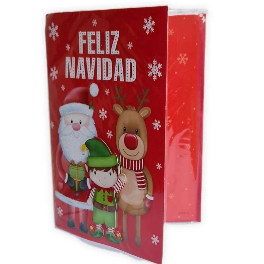 Papeler A Genérico Tarjetas Felicitaci N | Tarjeta Navidad 3D Con Luz Y M Sica - 4 Modelos