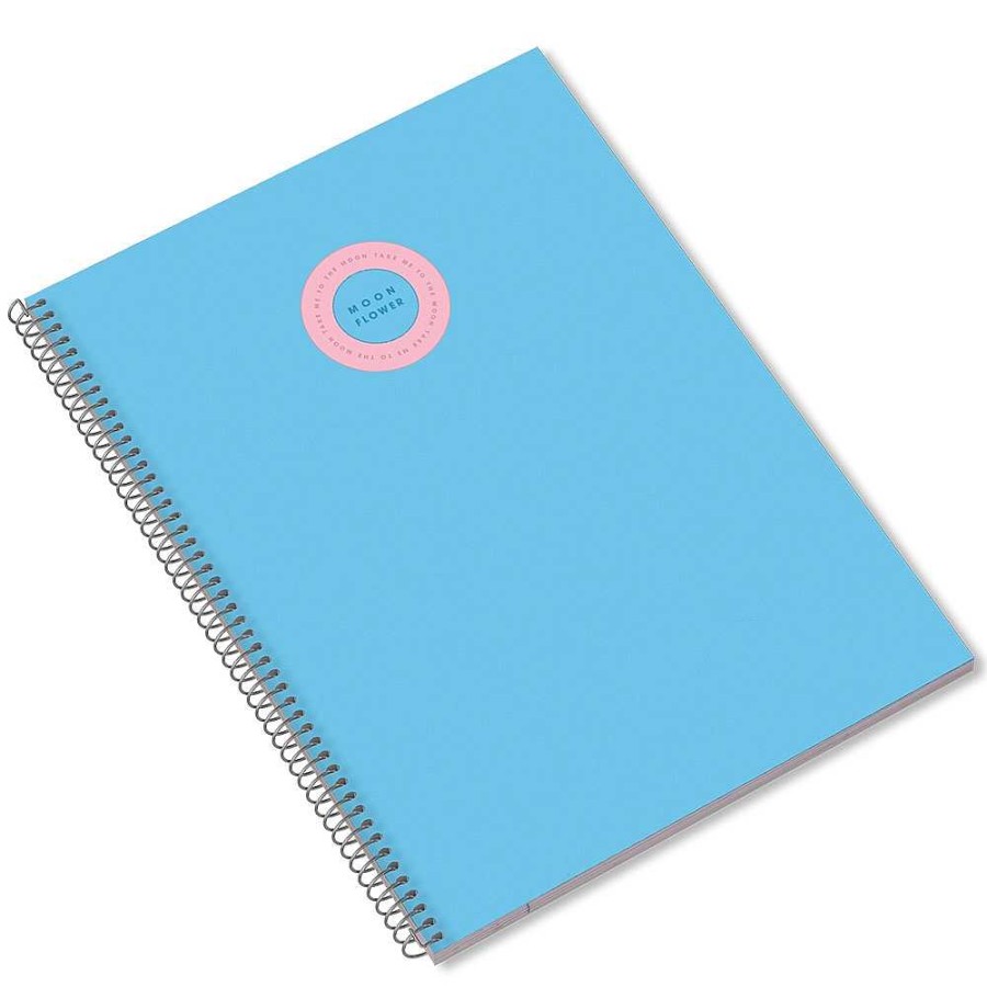 Papeler A Ambar Cuadernos Espiral | Pack 10 Blocs A4 80 Hojas Cuadr Cula 5 Mm. Moonflower