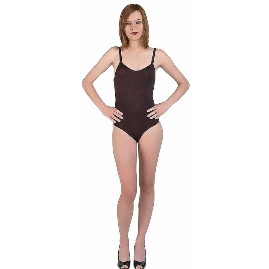 Fiestas Y Disfraces Genérico | Maillot Negro Licra Mujer