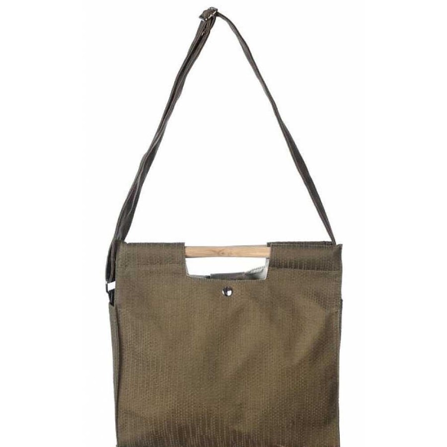 Regalo Genérico Bolsos | Bolso Asa Madera Y Bandolera 37X32 -3Col