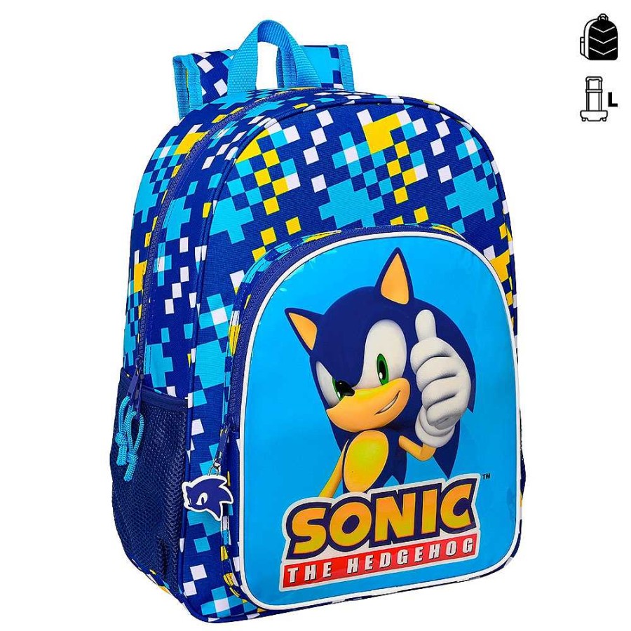 Mochilas Y Complementos Safta | Sonic Speed Mochila Adaptable A Carro 33X42X14