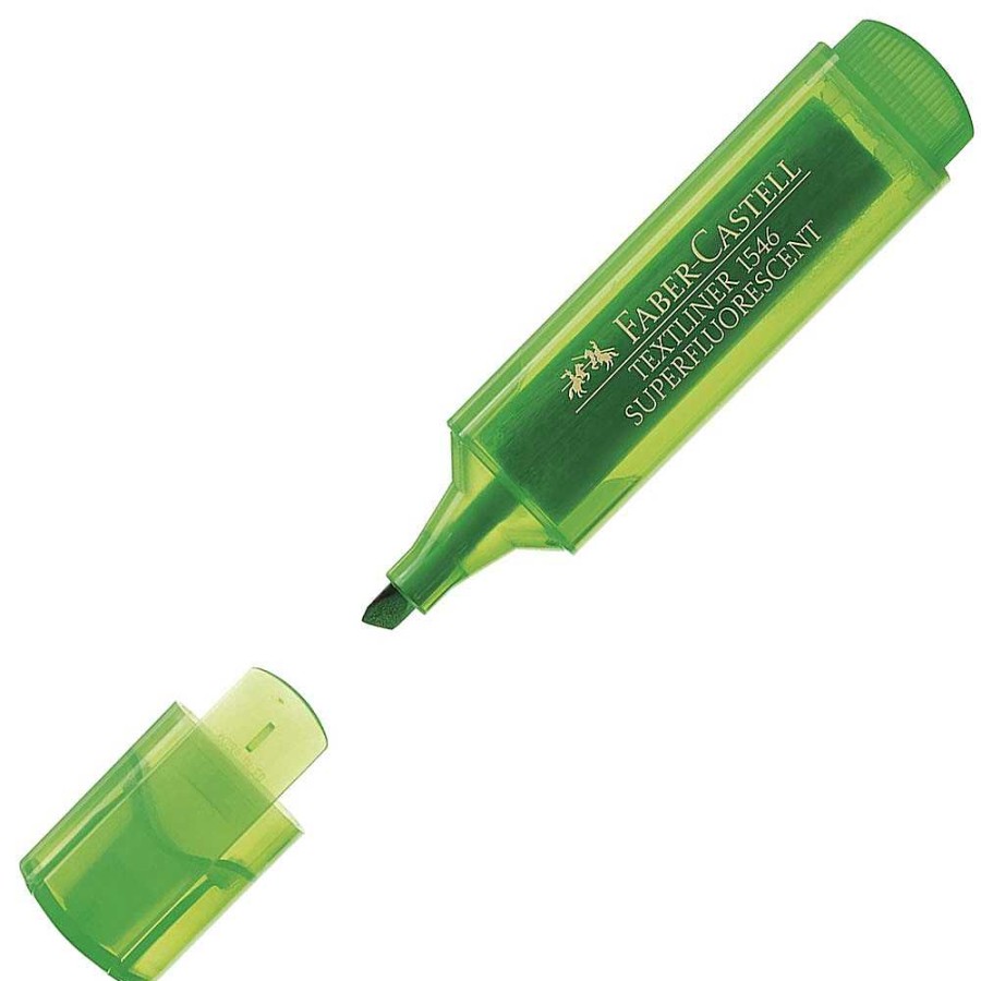 Papeler A Faber-Castell Permanentes Y Subrayadores | Pack 10 Rotulador Fluorescente Faber-Castell Verde