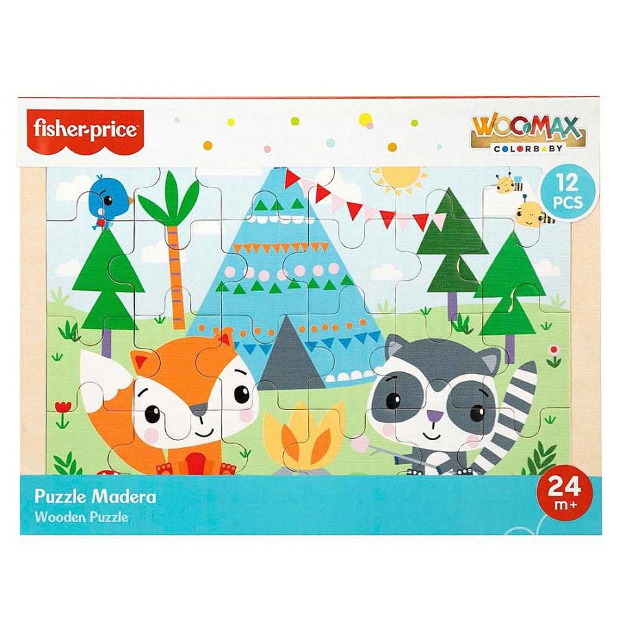 Juguetes Fisher-Price Rompecabezas Y Encajes | Fisher Price Puzzle Encajes Madera Selva 30X22X1 Cm