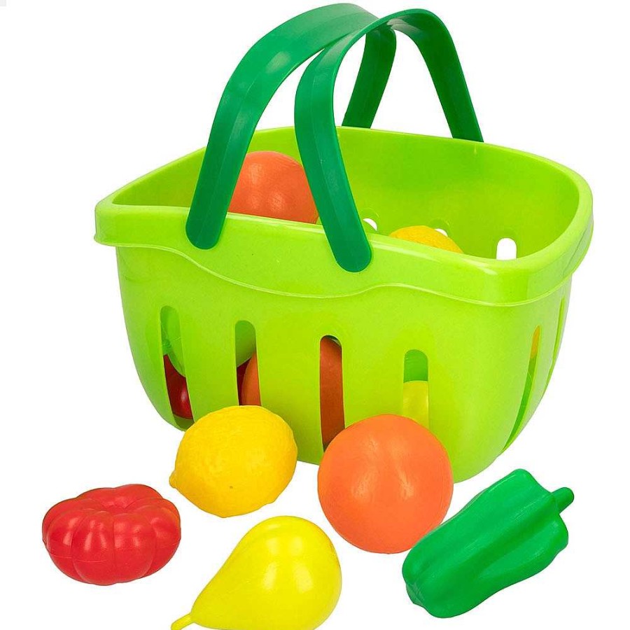 Juguetes CB Toys Cocinas Y Hogar | Cesta Con Frutas Y Vegetales 22 Piezas 30X21X16