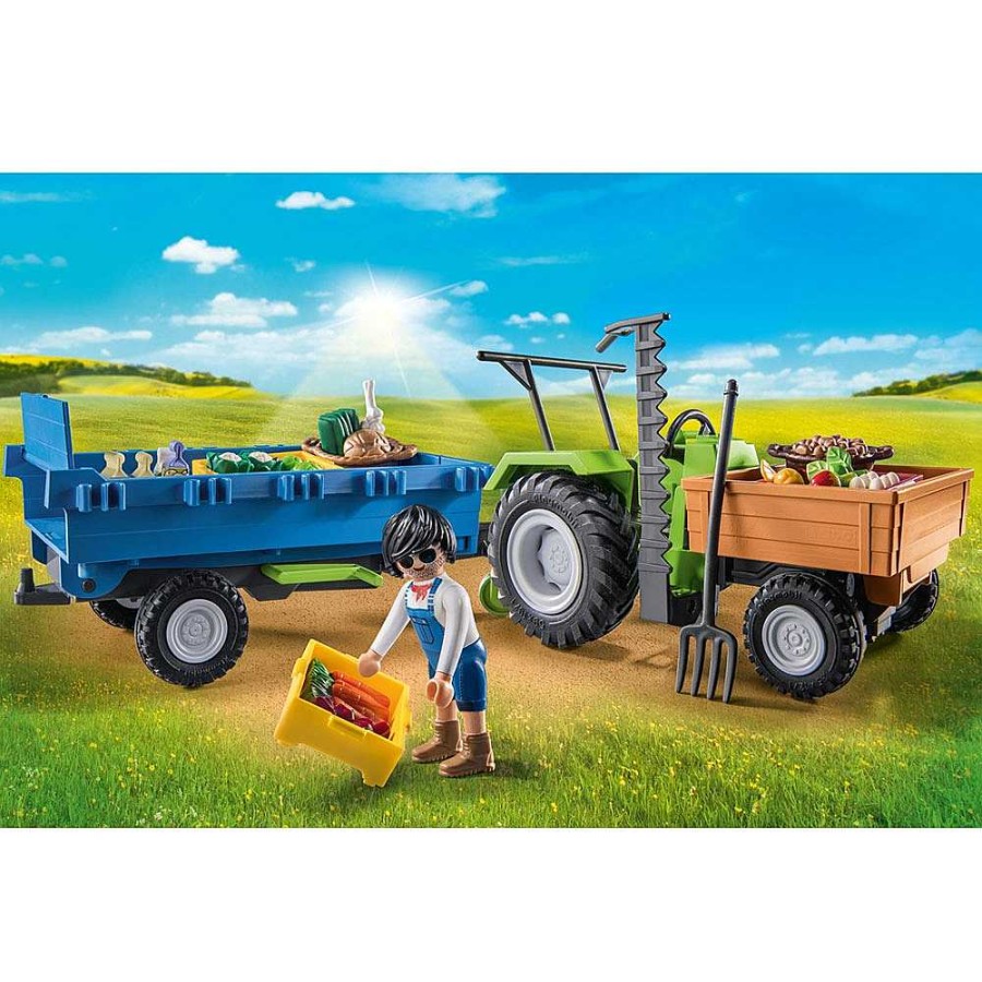 Juguetes Playmobil Playmobil | Playmobil Country Tractor Con Remolque