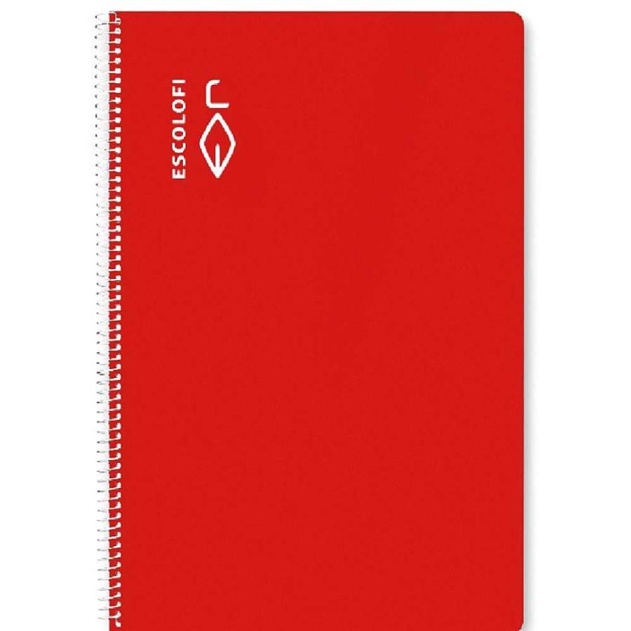 Papeler A Escolofi Cuadernos Espiral | Escolofi Pack 5 Bloc Espiral Folio 50 H 70 Gr Cuadr Cula 3X3 Margen Rojo