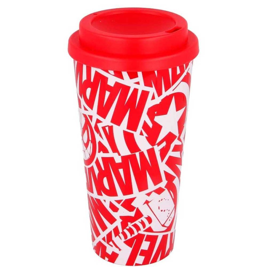 Mochilas Y Complementos Avengers | Avengers Vaso Caf Doble Pared 520 Ml