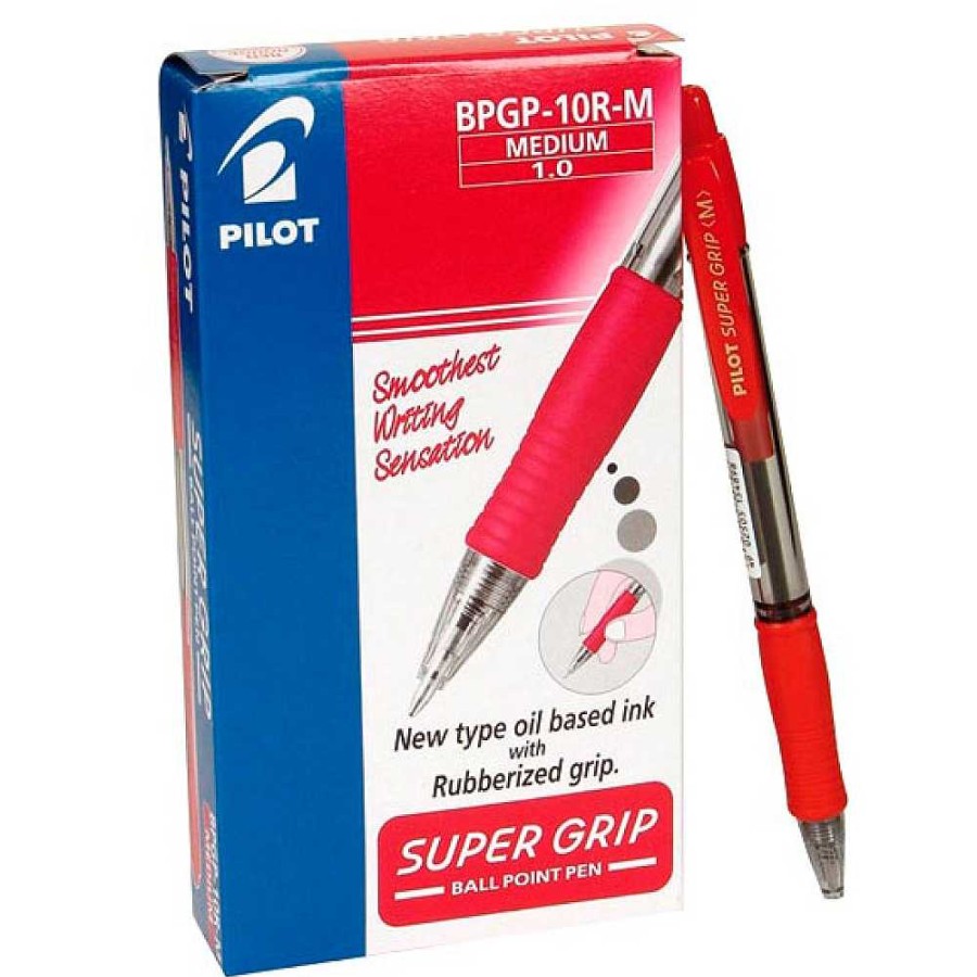 Papeler A Pilot Bol Grafos | Pack 12 Bol Grafo Pilot S Per Grip Rojo