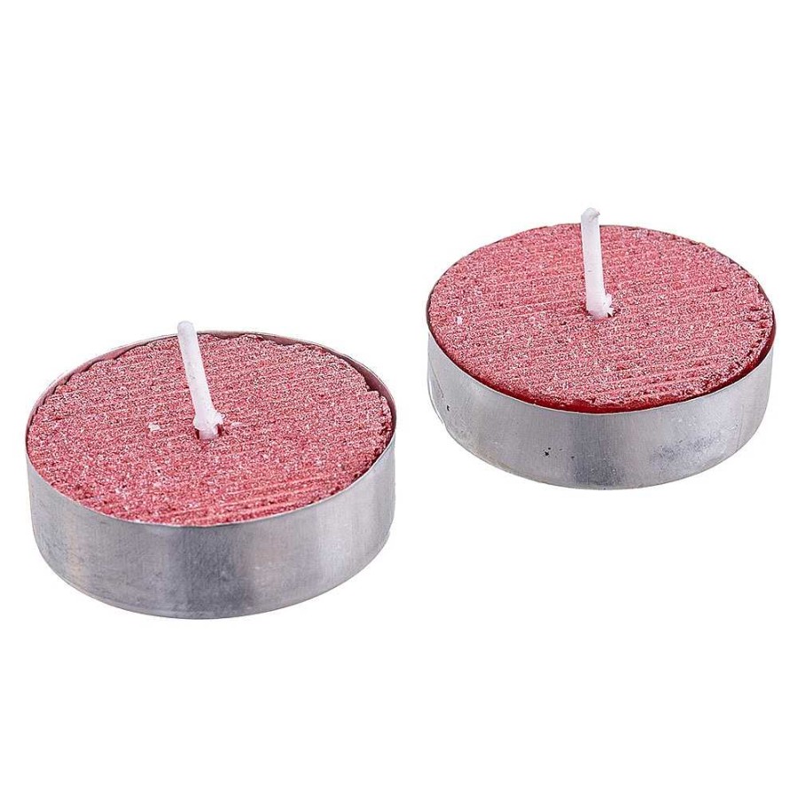 Home & Deco Juinsa Velas Y Aromas | Pack 9 Velas Tealight Rojo 3,50 Cm. Caja 11X11