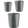 Home & Deco Ibergarden Jarrones Y Plantas | Set 3 Macetas Cer Mica 14-17-22 Cm.