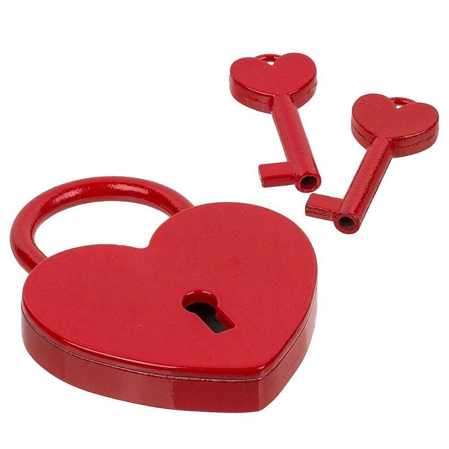 Regalo Genérico San Valent N - Enamorados | Candado De Amor Con 1 Llave 6 Cm