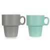 Home & Deco Vessia Complementos Cocina | Taza Mug Porcelana Colores Pastel 360 Ml