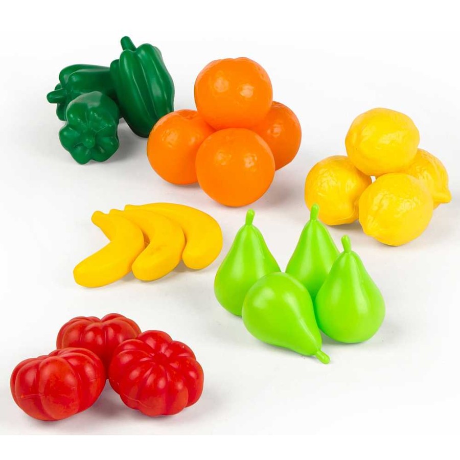 Juguetes Genérico Cocinas Y Hogar | Set Frutas Y Verduras 21 Piezas 17X45