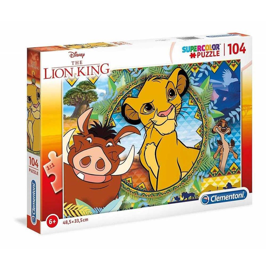 Juguetes Disney Puzzles Infantiles | El Rey Le N Puzzle 104 Piezas S Per