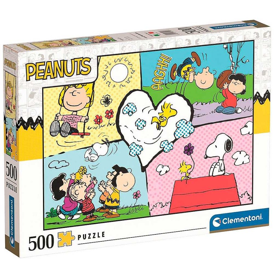 Juguetes Clementoni Puzzles 300-1000 Piezas | Snoopy Puzzle 500 Piezas