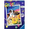 Juguetes Ravensburger Crea Y Pinta | Creart Pintar Por N Meros Cachorros Con Girasoles + 7 A Os