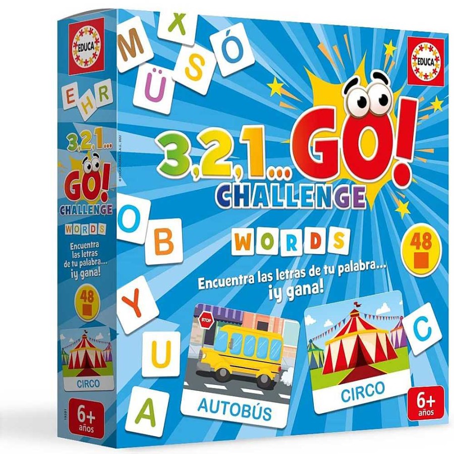 Juguetes Educa Juegos De Memoria | Go Challenge Words Juego De Memoria