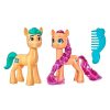 Juguetes Hasbro Mascotas Pets | My Little Pony Set 2 Figura Cabello Real. Caja 15X15 Cm