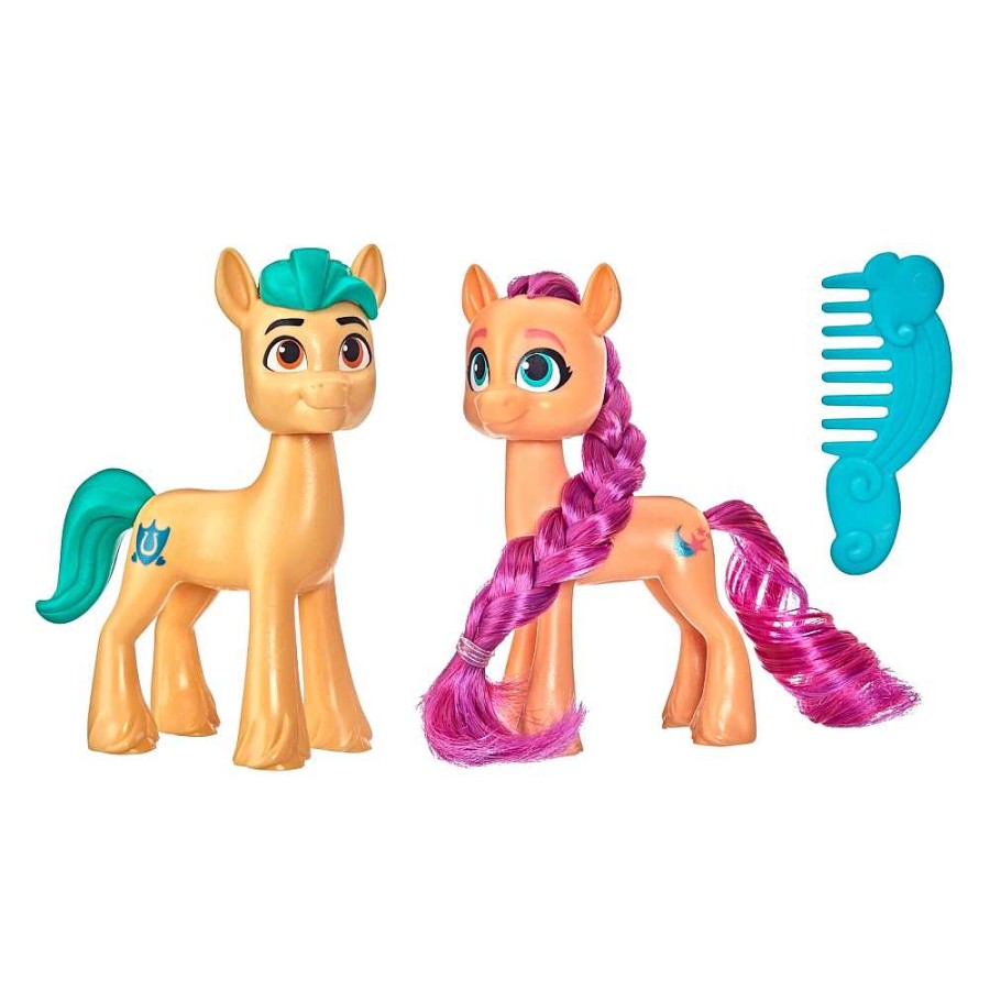 Juguetes Hasbro Mascotas Pets | My Little Pony Set 2 Figura Cabello Real. Caja 15X15 Cm