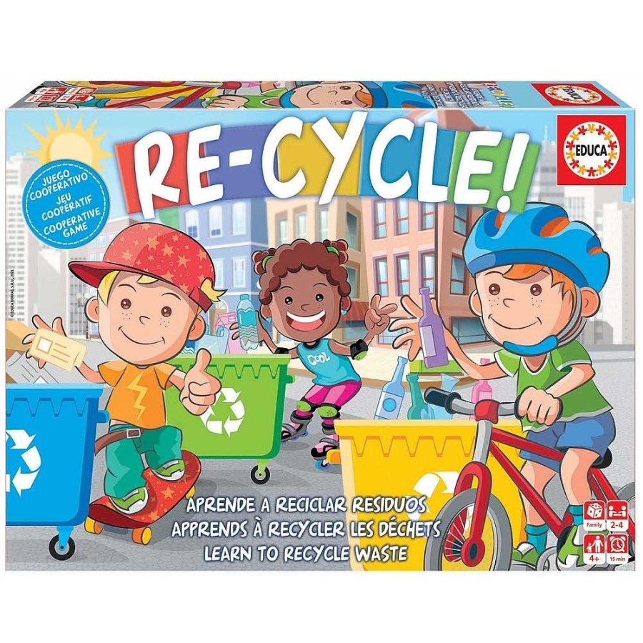 Juguetes Educa Juegos Educativos | Juego Re-Cicle Aprende A Reciclar + 4A Os