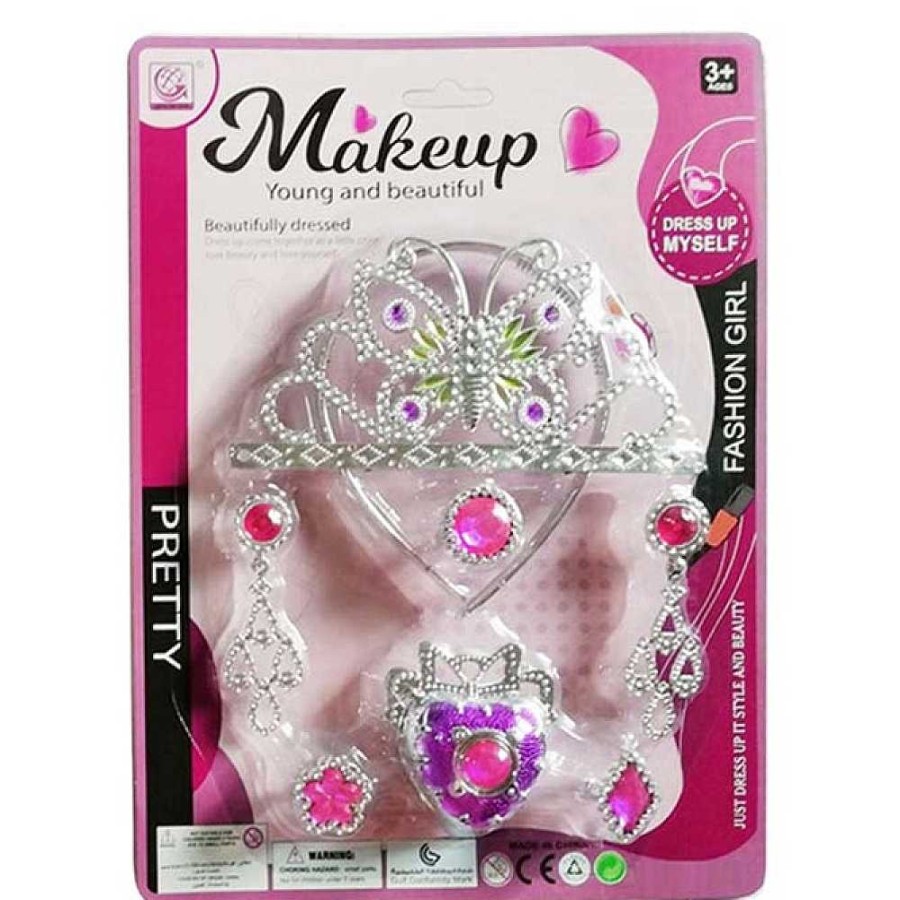 Juguetes Genérico Belleza Y Peluquer A | Set Princesa Corona Y Joyas Blister 29X21 - 2 Modelos