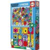 Juguetes Educa Puzzles Infantiles | Monsieur Madame Puzzle Doble 2X48 Piezas