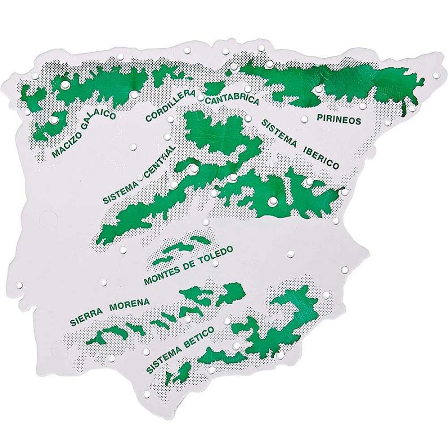 Papeler A Genérico Reglas Y Compases | Bolsa Con 3 Plantillas Mapas Espa A 15X12