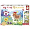 Juguetes Educa Puzzles Preescolar | My First Puzzle Progresivo Animales 4 En 1