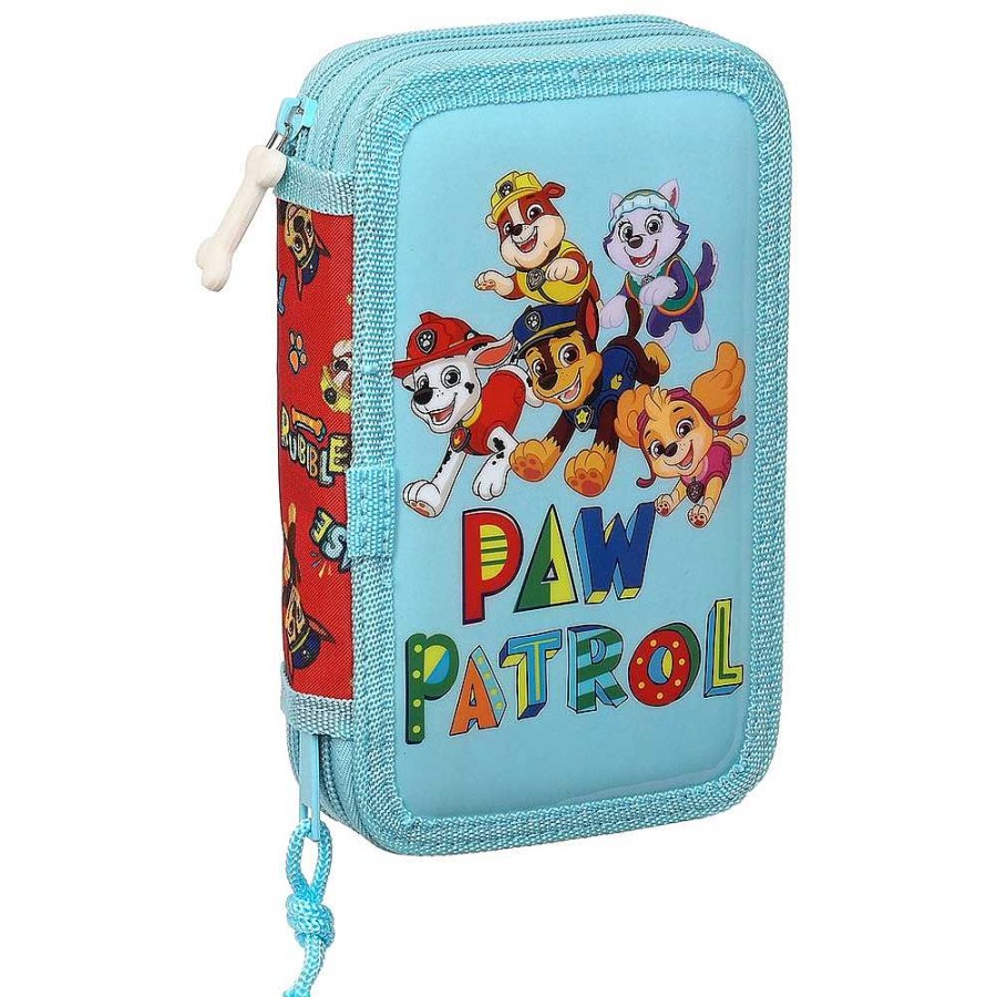 Mochilas Y Complementos Paw Patrol | Patrulla Canina Plumier Doble 28 Piezas. 19X12