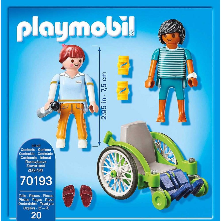 Juguetes Playmobil Playmobil | Playmobil City Life Paciente En Silla De Ruedas