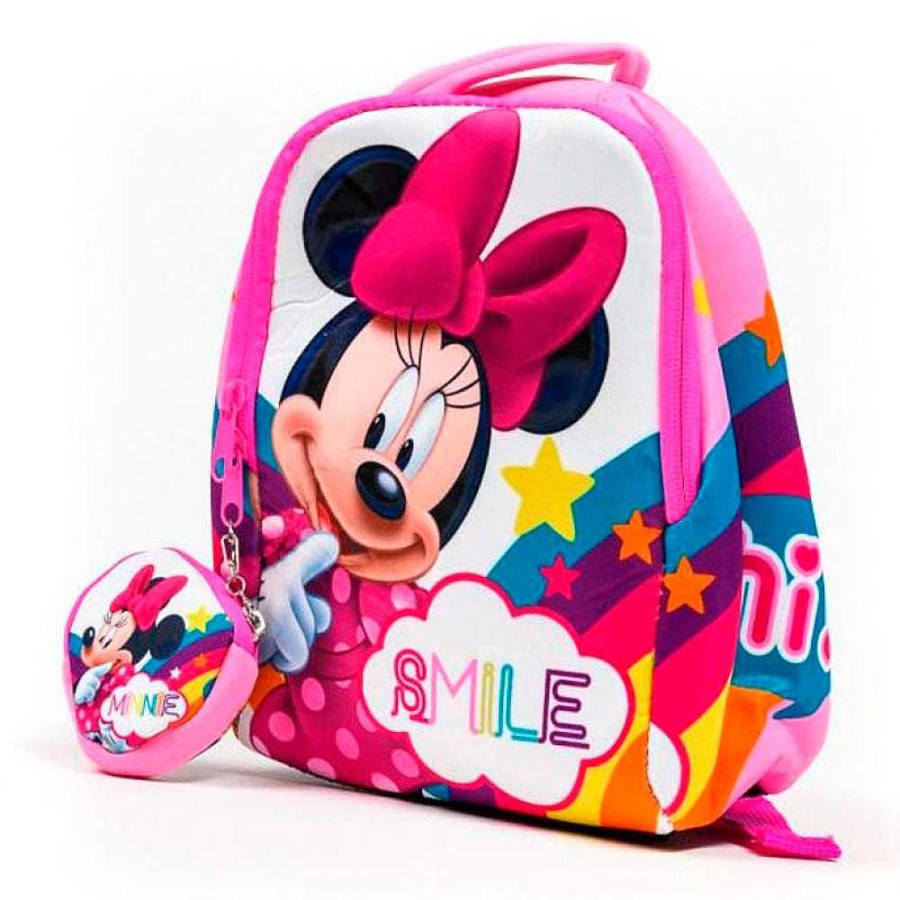 Mochilas Y Complementos Disney | Minnie Mochila Neopreno Monedero 22X18