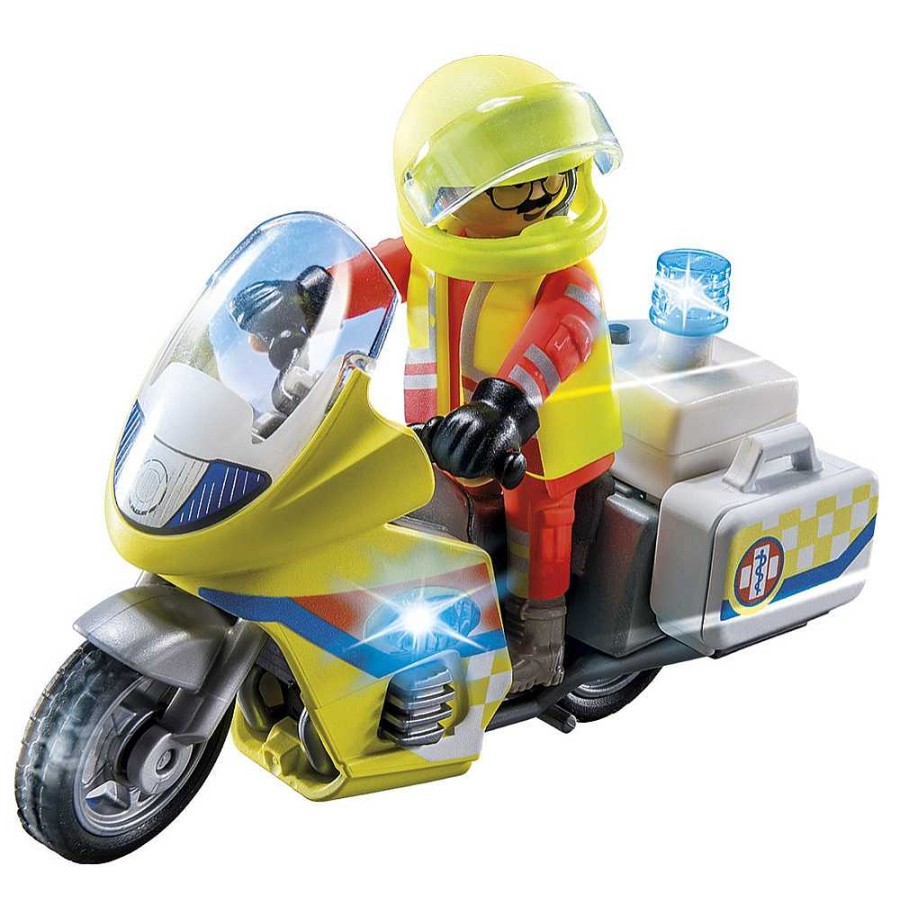 Juguetes Playmobil Playmobil | Playmobil City Life Moto De Emergencias Con Luz