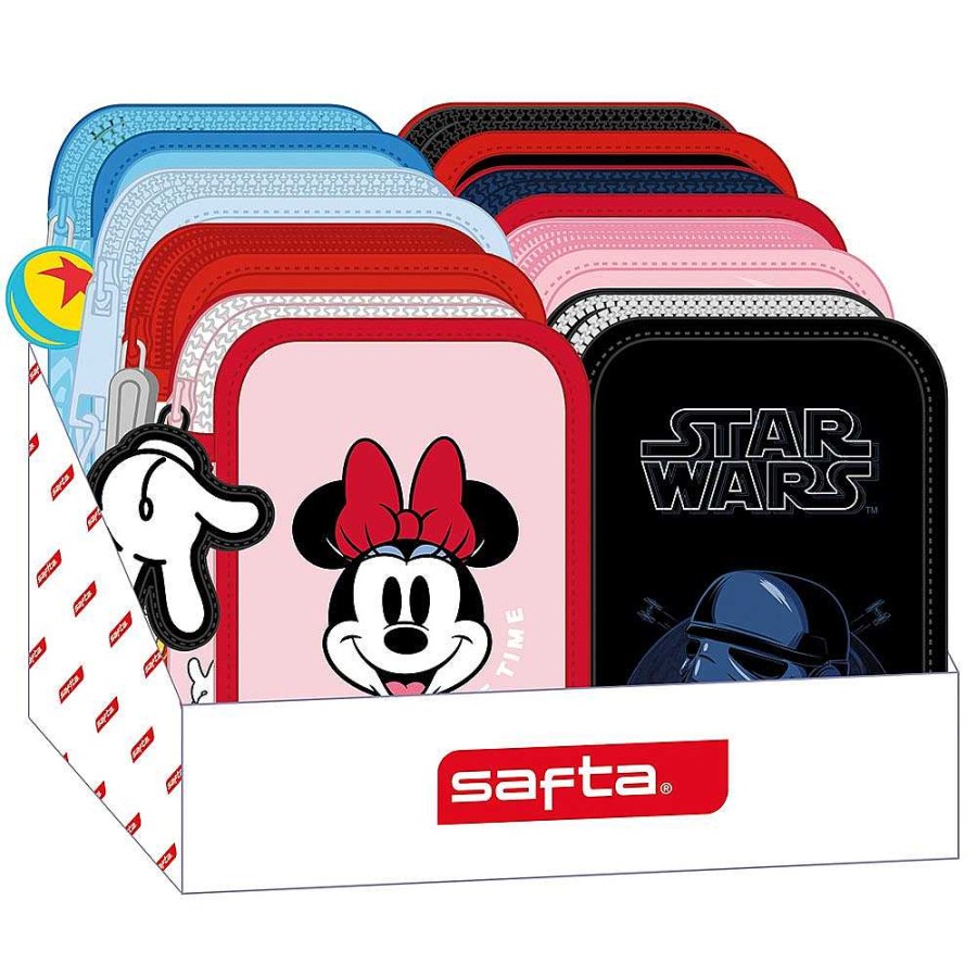 Mochilas Y Complementos Safta | Expositor 8 Plumieres Dobles Llenos Licencias Infantiles