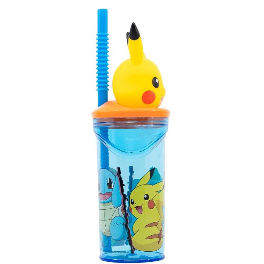 Mochilas Y Complementos Pokémon | Pokemon Vaso Pajita Figura 3D 360 Ml