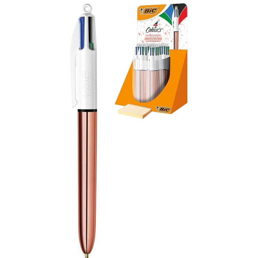 Papeler A BIC Bol Grafos | Expositor 20 Bol Grafos Bic 4 Colores Ros