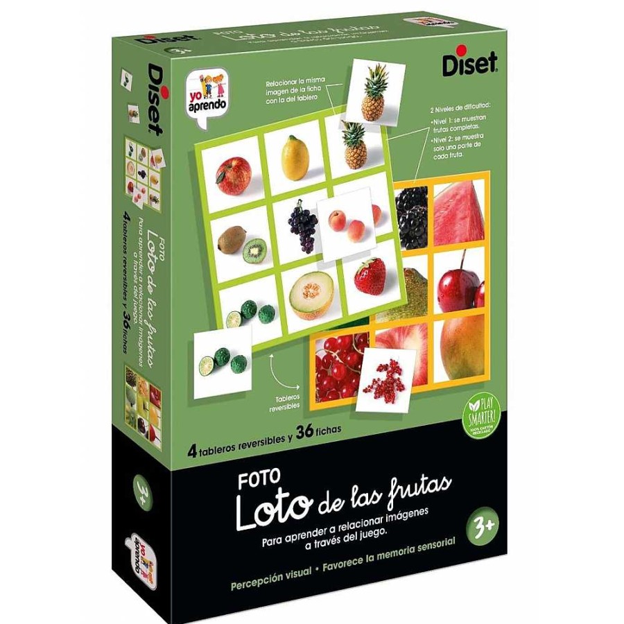 Juguetes Diset Juegos De Memoria | Loto Photo Fruits Diset +3 A Os