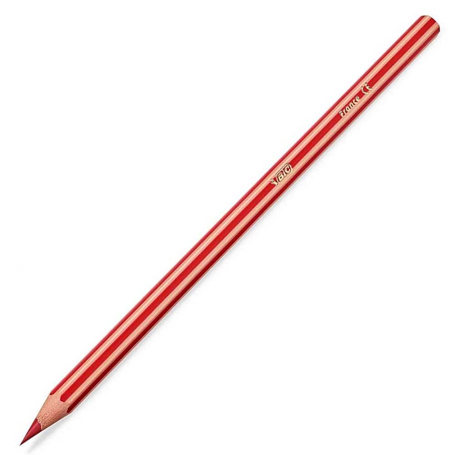 Papeler A BIC Ceras-L Pices Y Rotuladores | Estuche 12 Lapices Colores Bic Kids Stripes