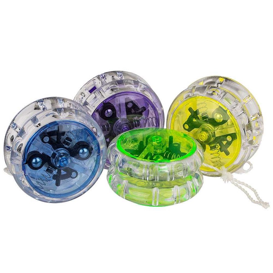 Juguetes OOTB Aire Libre | Expositor 24 Yoyo Con Luz Led 7 Cm 4 Colores