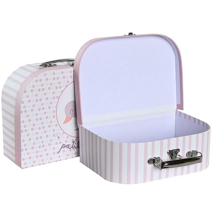 Home & Deco Item Orden: Cajas Y Cestas | Set 3 Cajas Malet N Cart N Patitos Baby 28X20X10