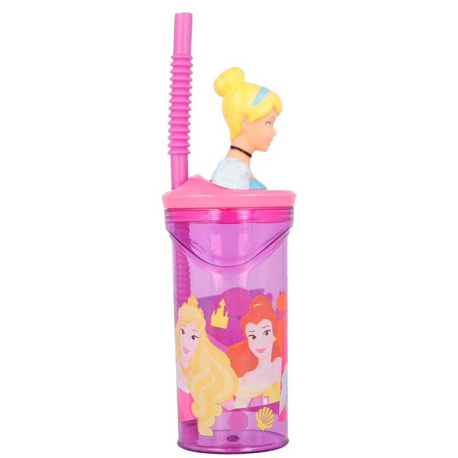 Mochilas Y Complementos Disney | Princesas Disney Vaso Pajita Figura 3D 360 Ml