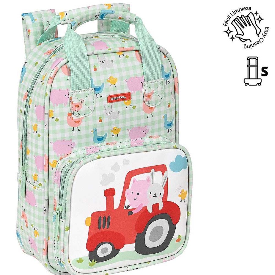 Mochilas Y Complementos Safta | Granja Mochila Infantil Con Asas 20X28X8